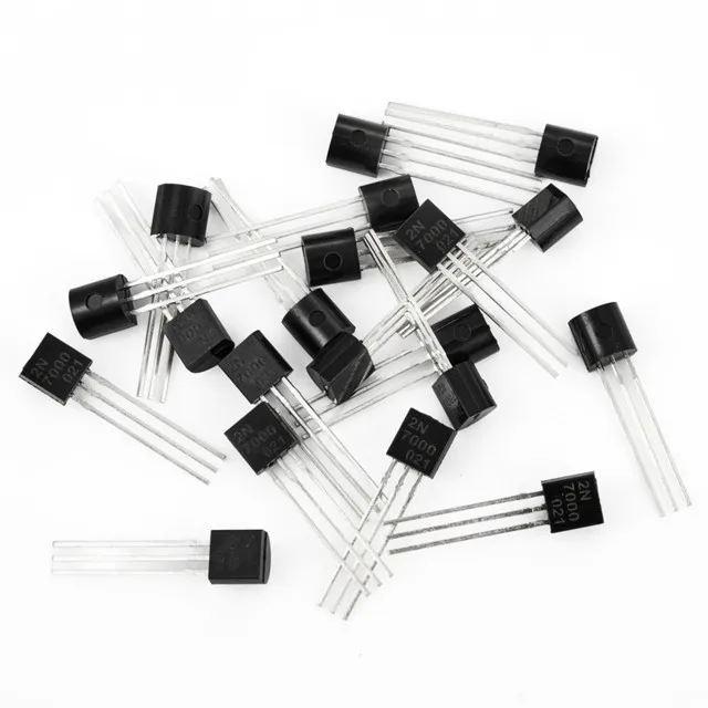 400 mW  N-Channel Mosfet Bipolar Junction Original MOSFET FET 60V 5.0 OHM TO92 MOSFET Small Signal Transistor 2N7000