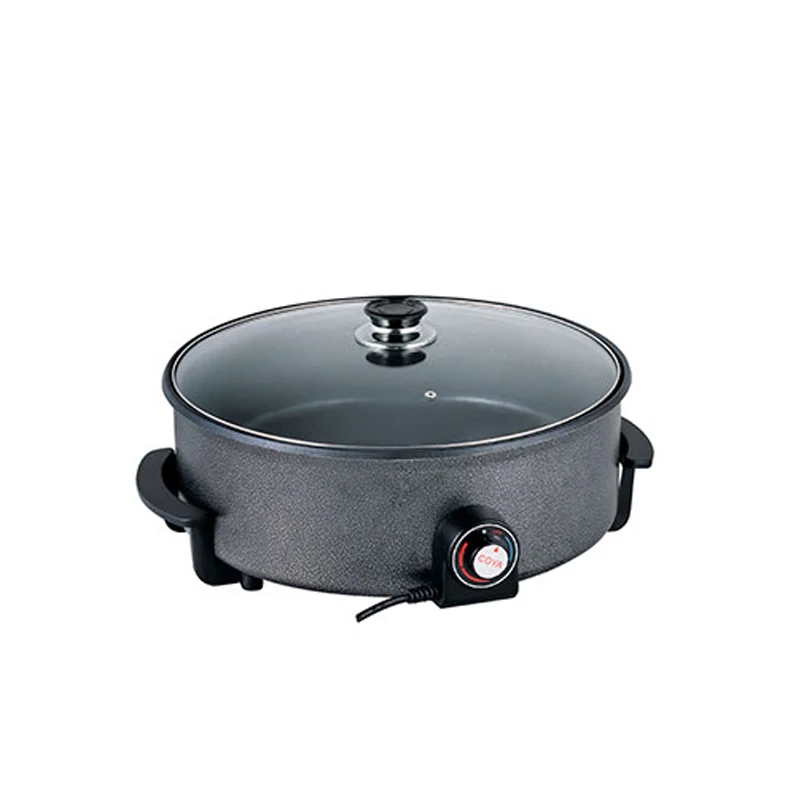 Household Nonstick Coating Electric Pizza Bbq Grill Pan With Hot Pot