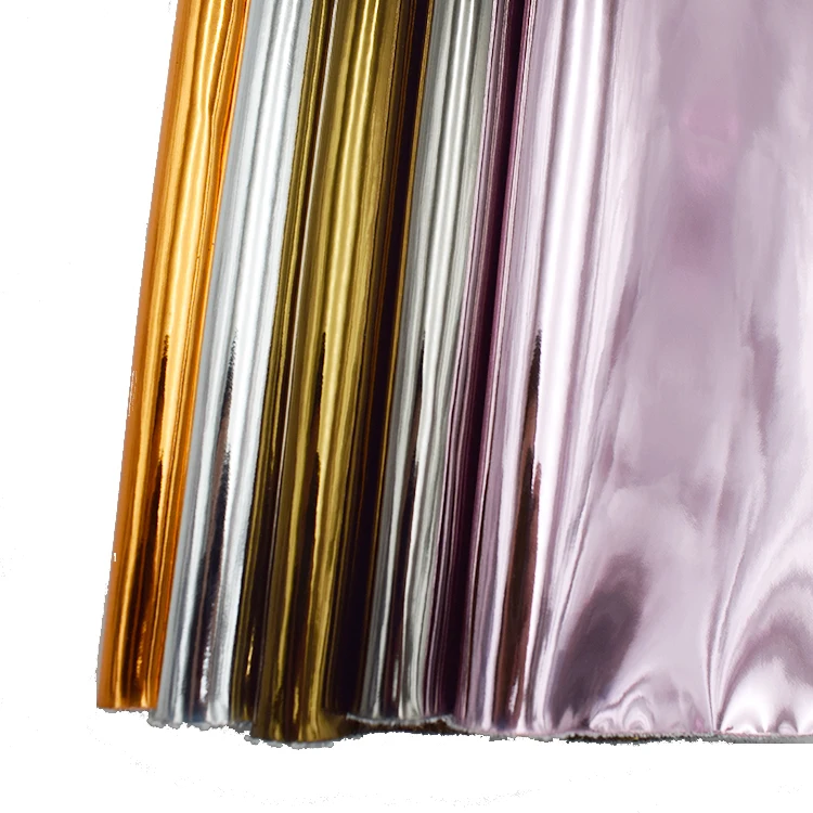 Metallic Fabric Leather Market Handbag Lady Pu Leather