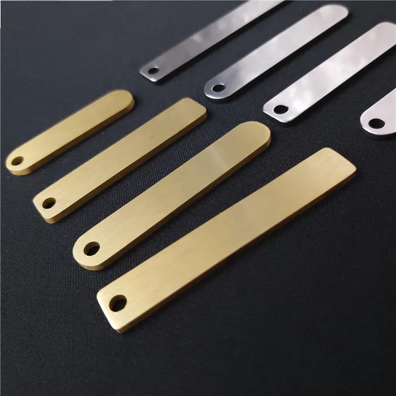 Anti-lost Keychain Brass Blank Keychain License Plate Keychain Number Plate Stainless Steel Metal Zinc Alloy Free Customized