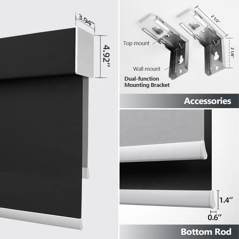 motor blackout roller blinds for hotel double window blinds for window day and night blind villa roller shades zebra curtain