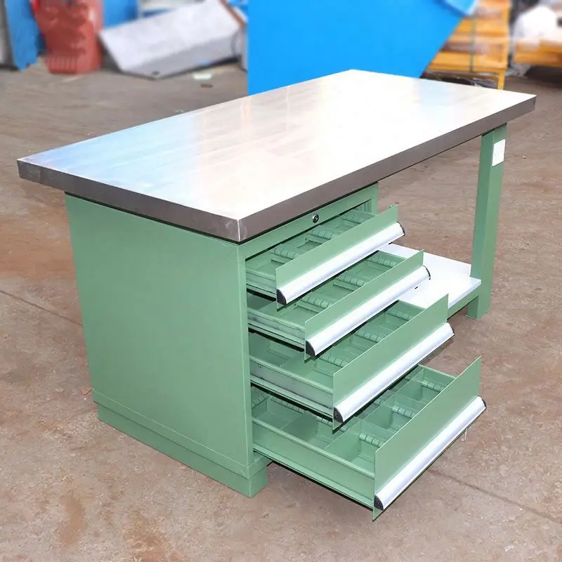 Сверхмощный Рабочий верстак из нержавеющей стали на заказ для промышленного ремонта с