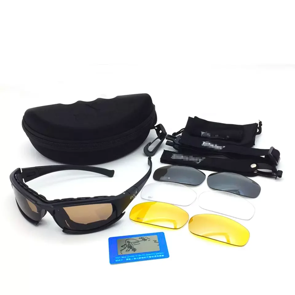 Уличные спортивные поляризационные ветрозащитные солнцезащитные очки Daisy X7 для спорта на открытом воздухе военные армейские тактические ночного