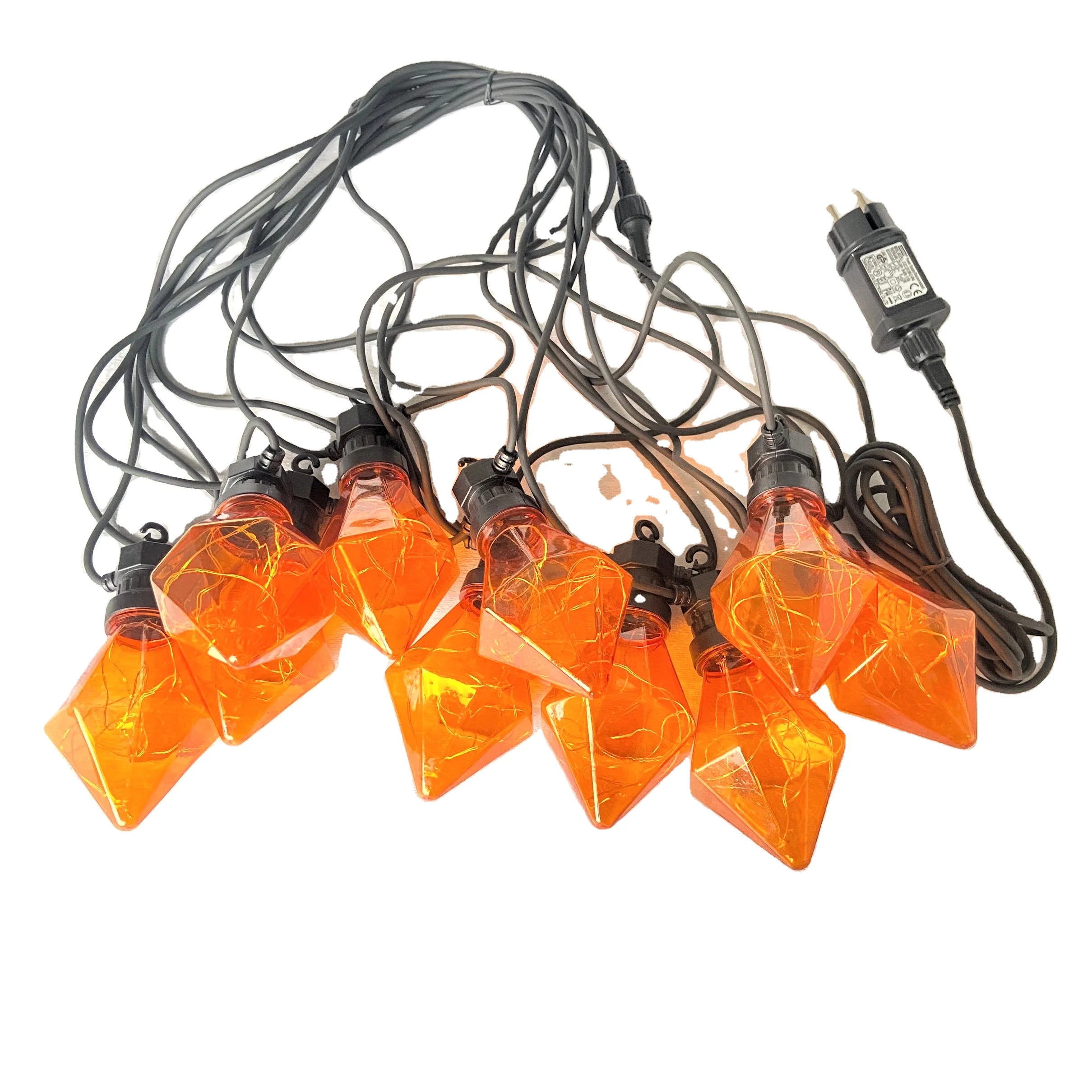
Factory manufactures led string motif lights that can be connected to Christmas house lighting decoration 