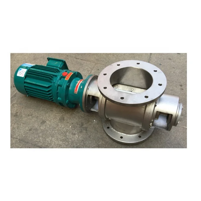 Stainless Steel Slide Type Rotary Discharge Cleaning Valve Feeder
