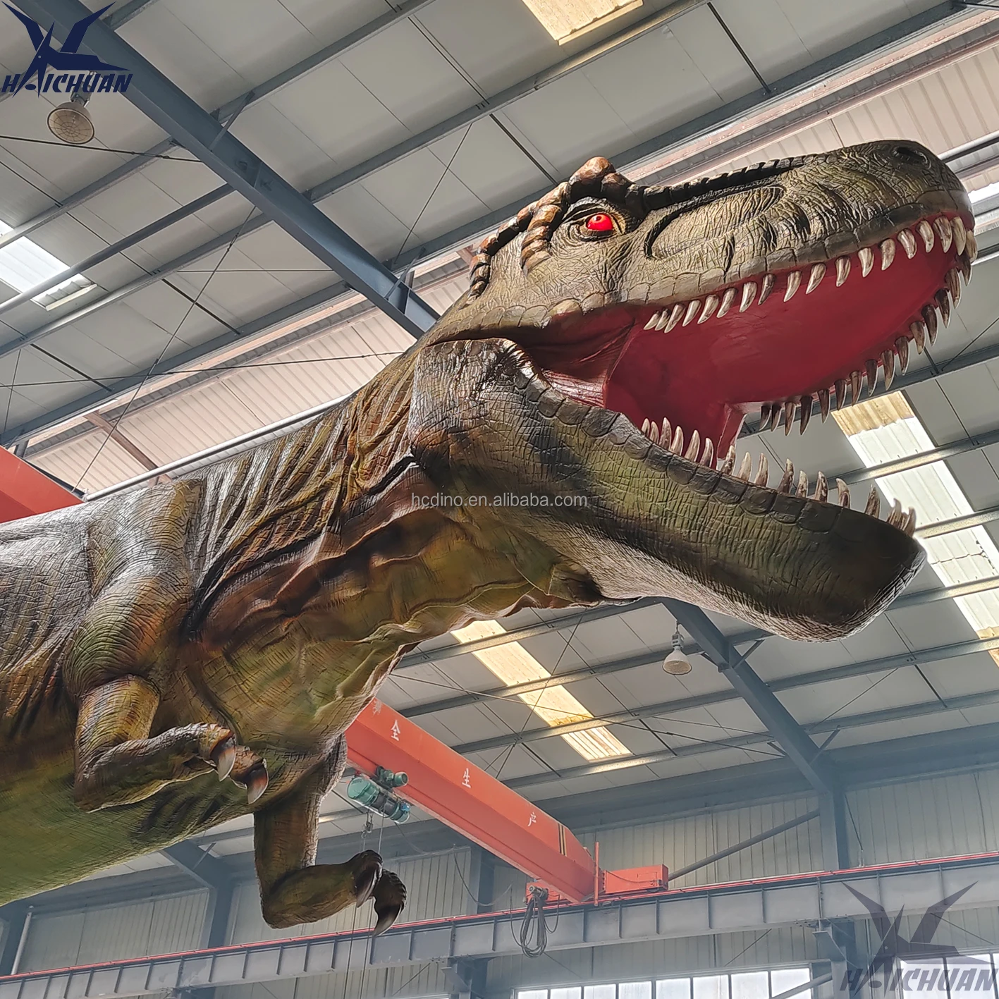 Jurassic Park Dinosaur Moving Large Dinosaur Figures Life-size Robotic Dinosaur T-rex Dino Animatronics for sale