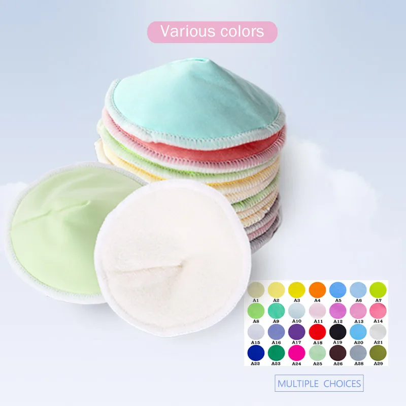soft feeding oem maternity free sample leaking organic woman washable custom bamboo reusable breast sweat nursing pad for milk