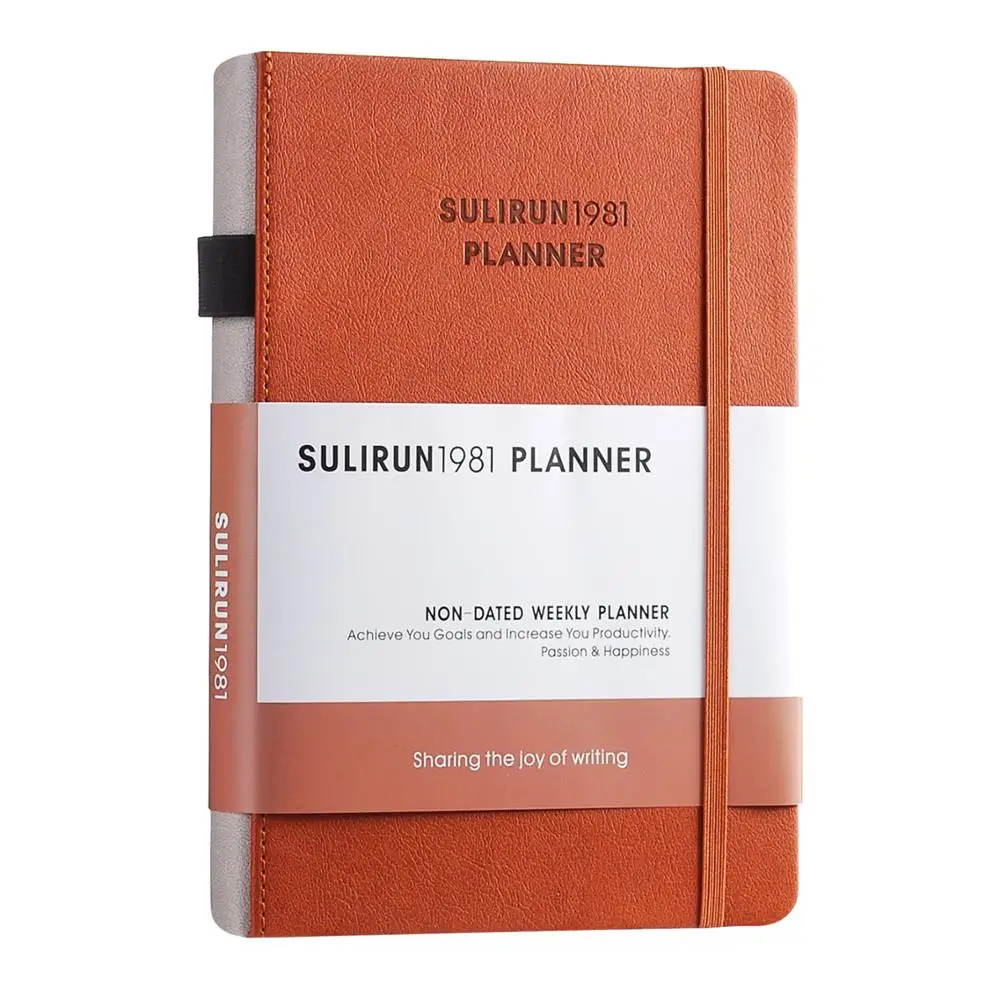 custom office weekly monthly goal planners with sticker and pen holder
