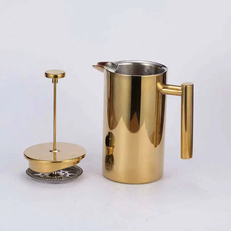 Factory Double Wall Stainless Steel Coffee Maker Coffee Tea French Press