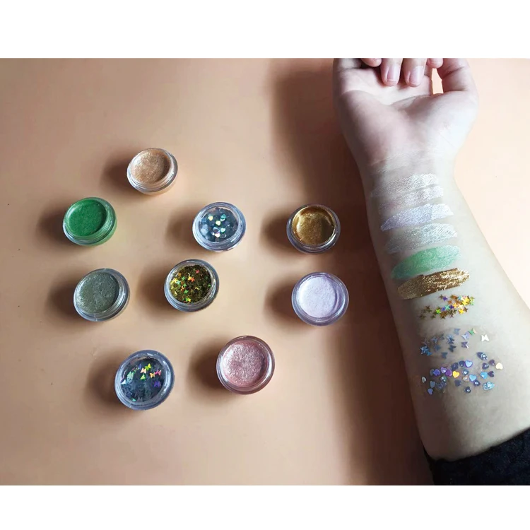 Wholesale new 6 color pearl matte mashed potato sequins eye shadow