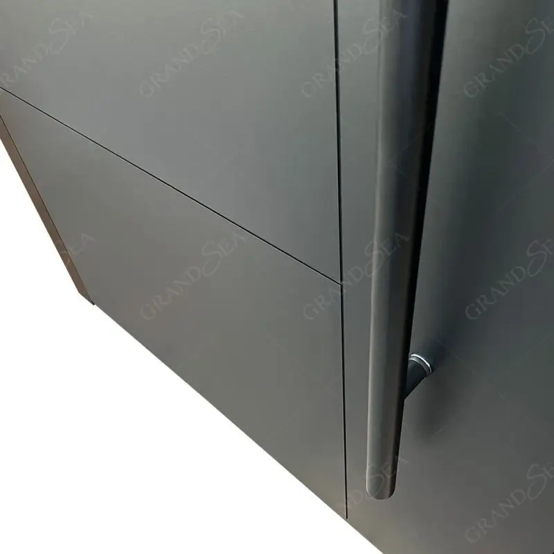Luxury Exterior Main Entrance Aluminum Pivot Front Door Modern Entry  Stainless Steel Pivot Doors for house