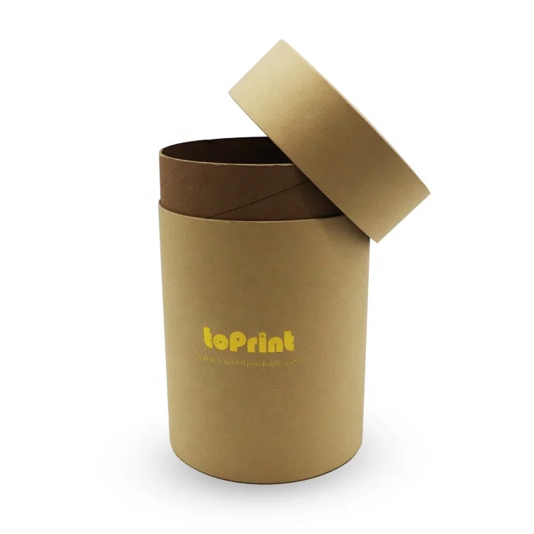 Wholesale Custom Logo Cardboard Cylinder Box Round Long Paper Tube For Makeup Brushes Set Packaging