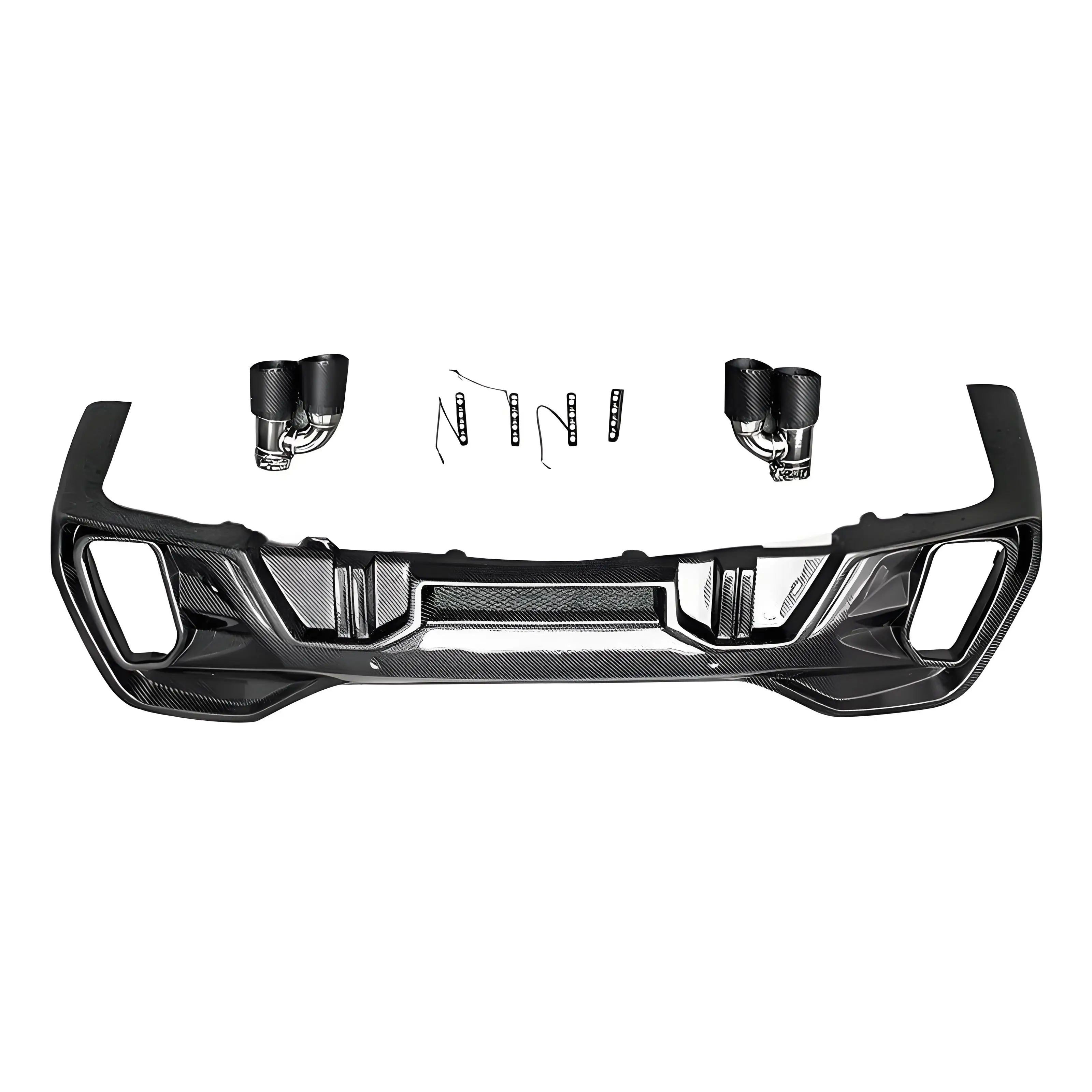 Luxury LD model rear lip carbon fiber rear scooper rear spoiler surround modified car accessories for BMW X6 G06