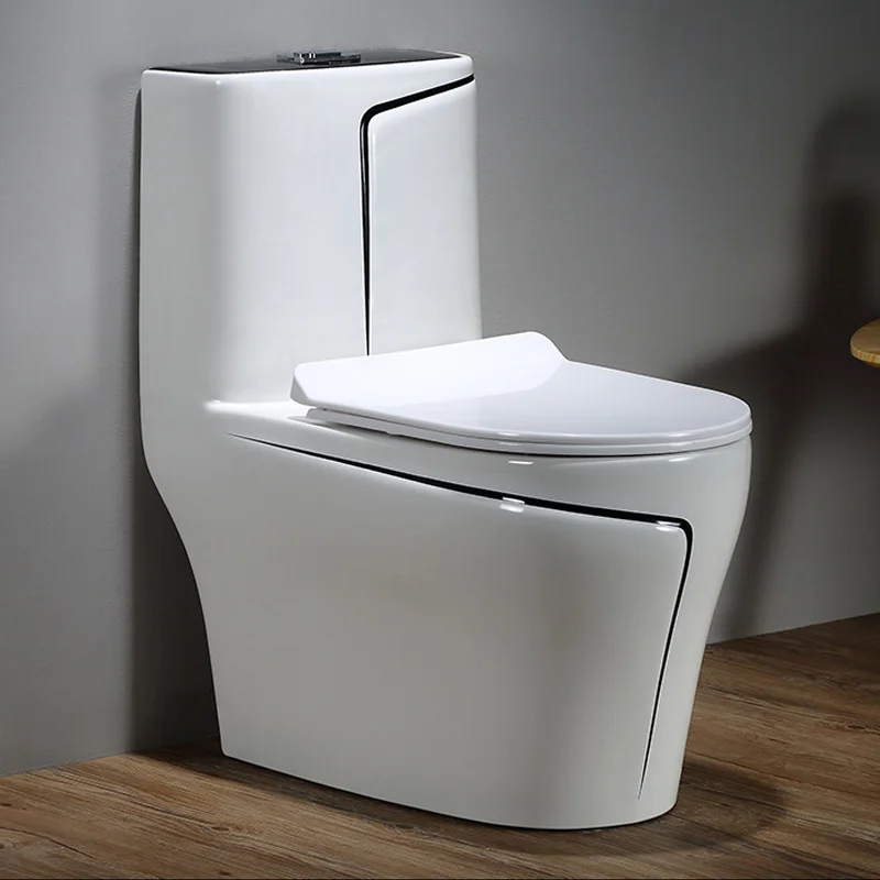 High quality chinese home hotel s-trap one piece toilet bathroom commode wc toilet sanitary ware ceramic floor mounted toilet