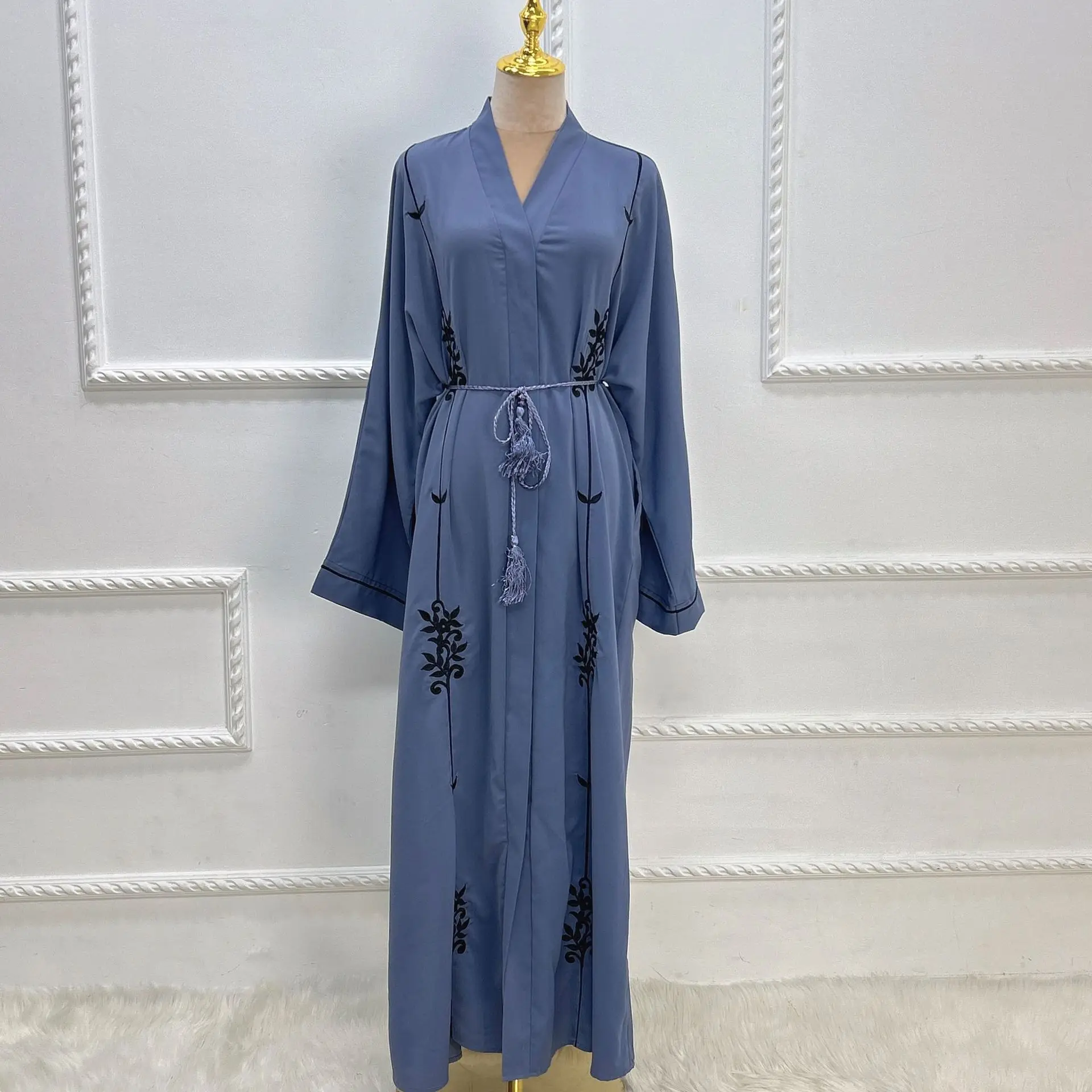 3275 Kuwii распродажа Abaya онлайн Турецкая абайя оптовая продажа вышивка Арабская Дубай 2023 мусульманская