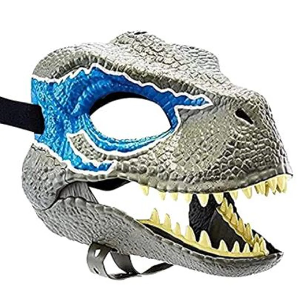 New design High quality Farms blue moving mouth realistic party Latex dinosaur animal head masks
