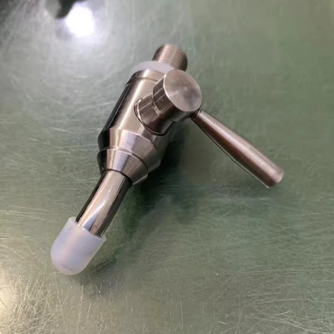 High Quality Brass Rose Gold Oak Barrel Wine Drink Glass Bottle Miniature Faucet 12mm