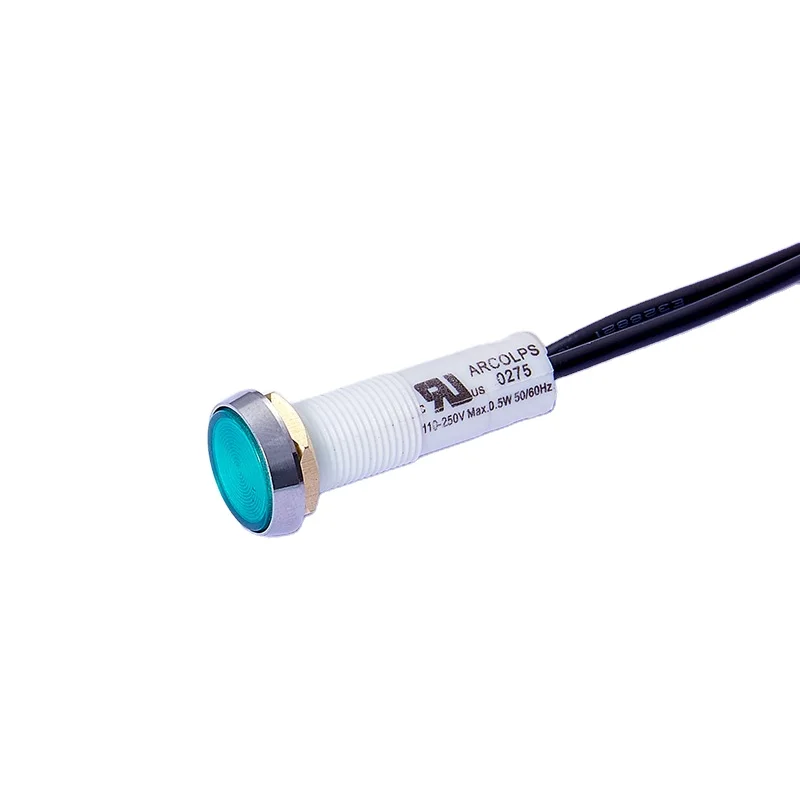 10mm panel cut-out  High temperature and waterproof indicator light