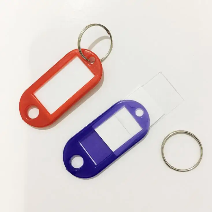 Wholesale Luggage tag Office Plastic Key Chain Key Tags For Hotel Dormitories keychain