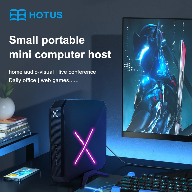 New Small computer host computer wifi5 AMD R yzen7 3700u 4 core mini pcs Gaming for monitor portable Desktop computer pc