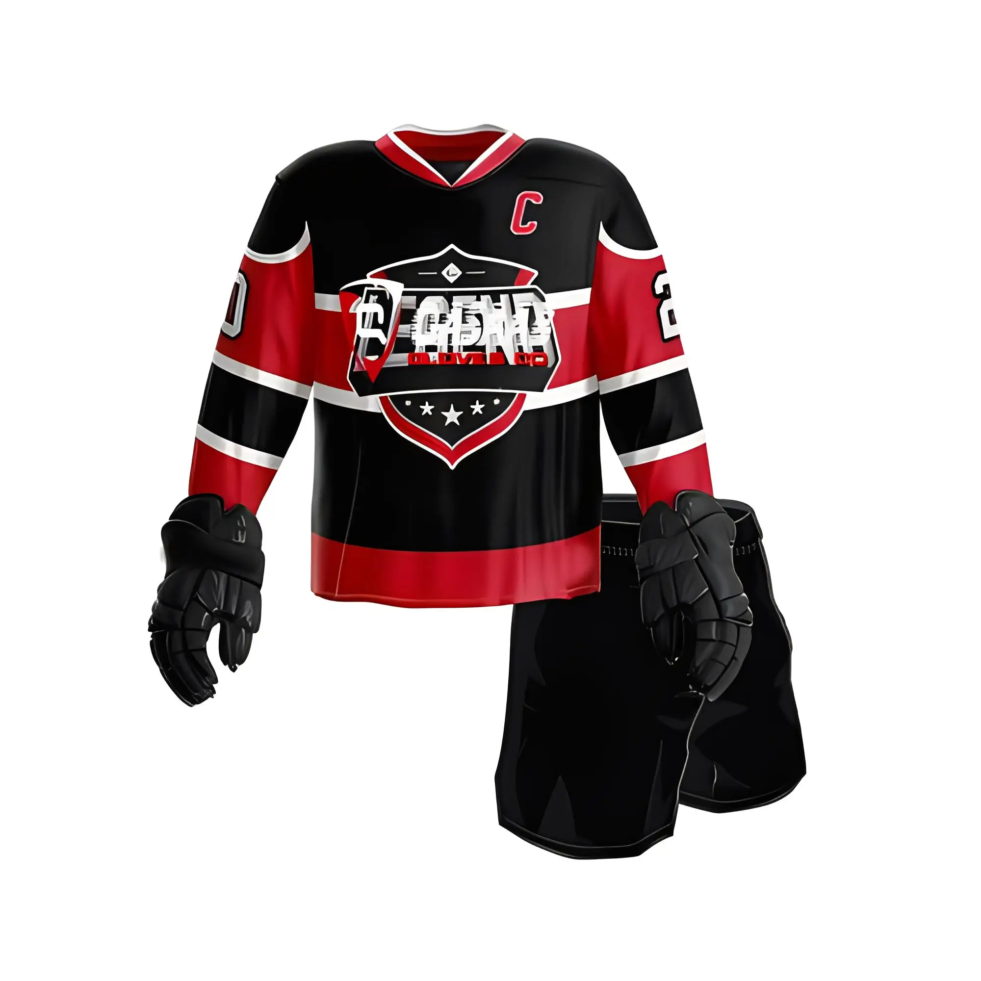 Custom Logo Unisex Ice Hockey Jersey 100% Polyester Team-Specific Hockey Sweater for Adults