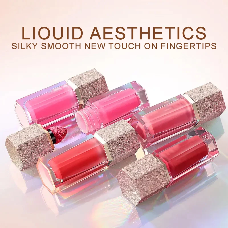 Private Label Liquid Blush Waterproof Multi-purpose Facial Nourishing  Stick Blush Natural Blush Cute Korean Custom Liquid Blush