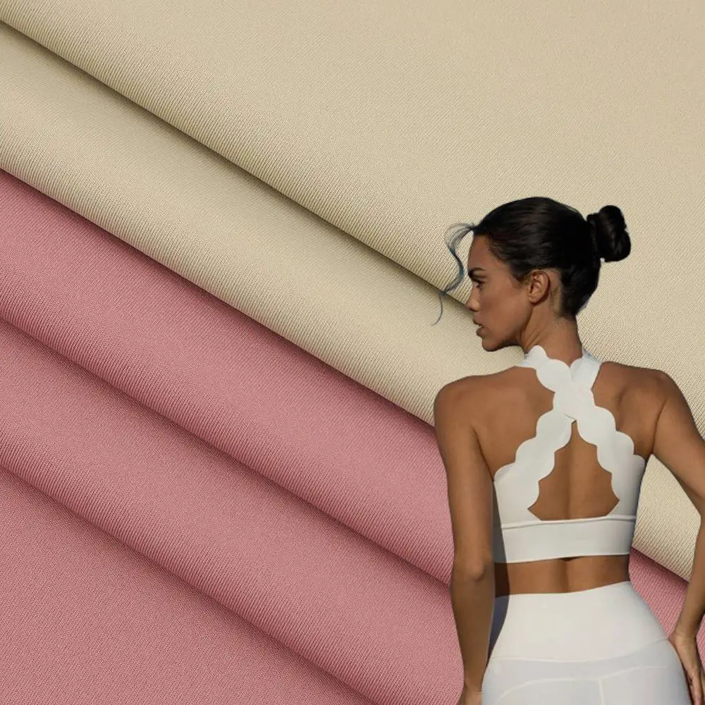 80% полиэстер 20% спандекс ткань для бюстгальтера с ремешками и подкладкой без