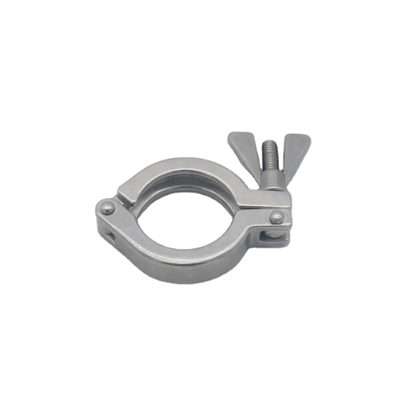 2 PC 3A/CE Sanitary Stainless Steel 304/316L  Single Pin Tri-Clamp