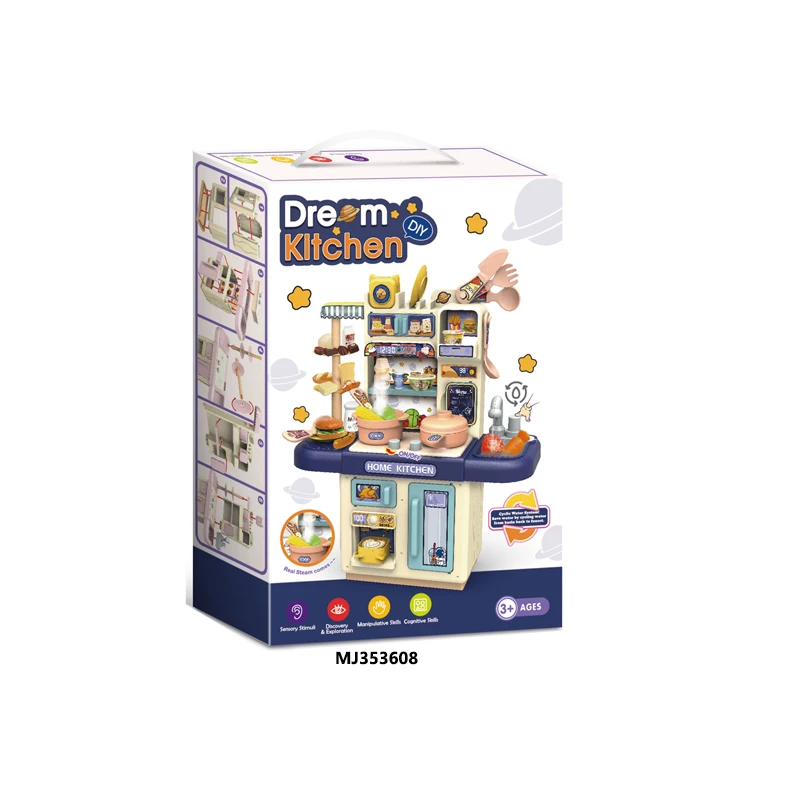 Kitchen Table With Light And Spray Kitchen Dining Table Pink Blue For Children Pretend Play Electric House Play Toy