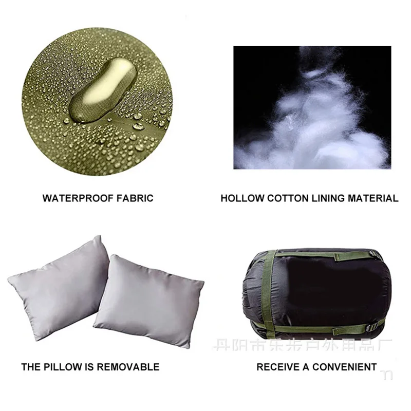 OEM/ODM Thicker and warmer for indoor and outdoor use skin friendly degree sleeping bag polyester waterproof