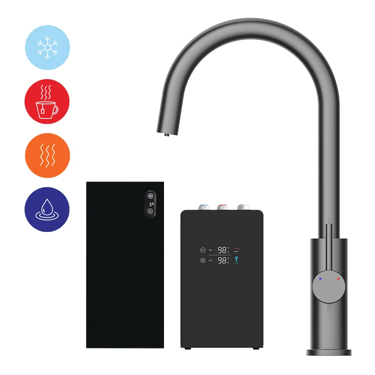 Iwater Commercial New Style Kitchen Instant Heating Luxury Mixer Clear Pure Water Purifier Faucet  Chiller Machine