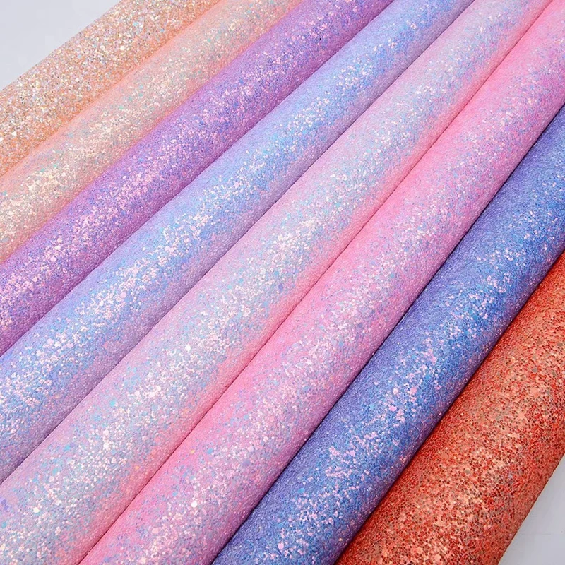 Блестящие виниловые синтетические листы из искусственной кожи, тканевые пробки для бутылок, повязка на голову, заколка на голову