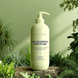 QQLR 2-in-1 shampoo and body wash for babies Moisturizing Skin care Natural organic safety baby Body Wash