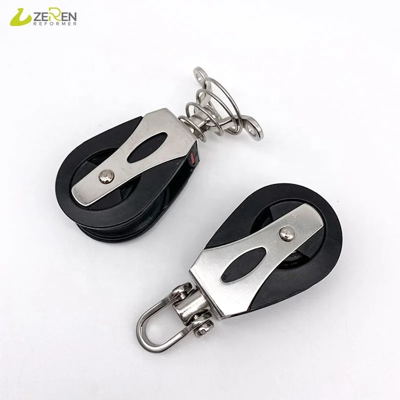 Stainless Steel Nylon Swivel Pulley Blocks Single Nylon Sheave pilates reformer accessories Pilates pulley