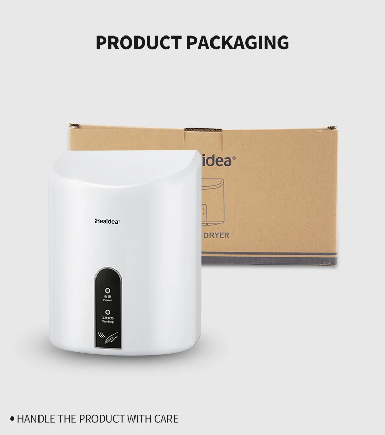 Heaidea Wall Mounted hand dryer for toilet plastic automatic hand dryer