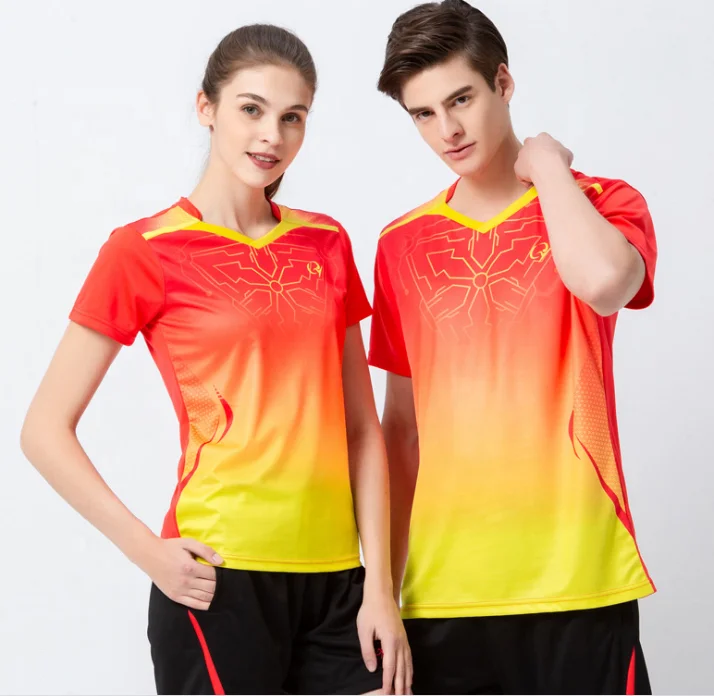 Summer Quick-drying Sublimation Printed Unisex Badminton Wear Track Suits Men Sport Tracksuit Clothing Blanks