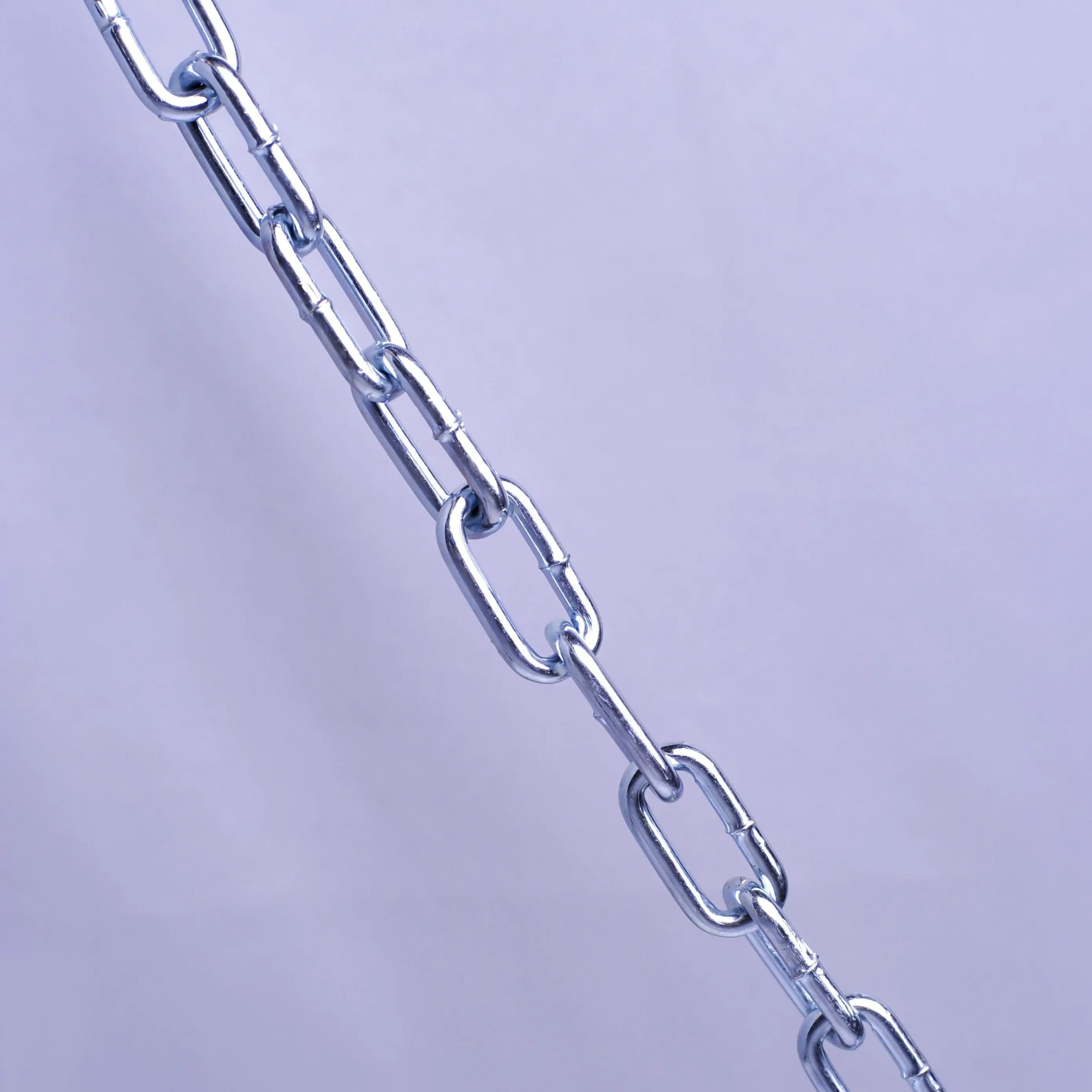 Q235/Q195 Galvanized Steel Long Link Chain 8mm Size Zinc Finish DIN5685C Alloy Structure Welded Chain
