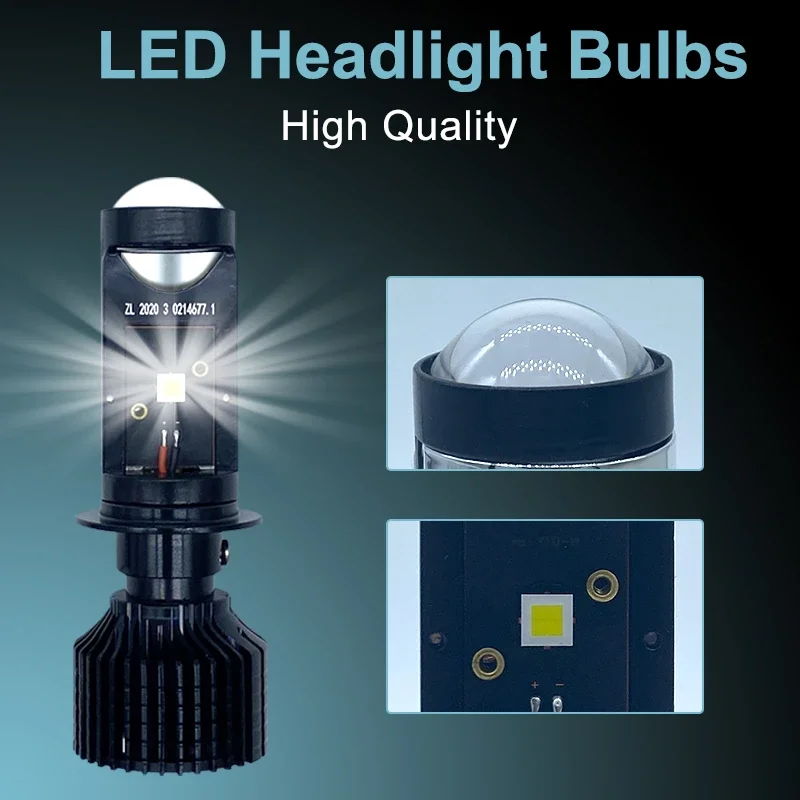 High Power Y10 Led Projectors Headlight Lens Foco H4 H7  Faro Depo Auto Lighting System 10000lm Headlamps