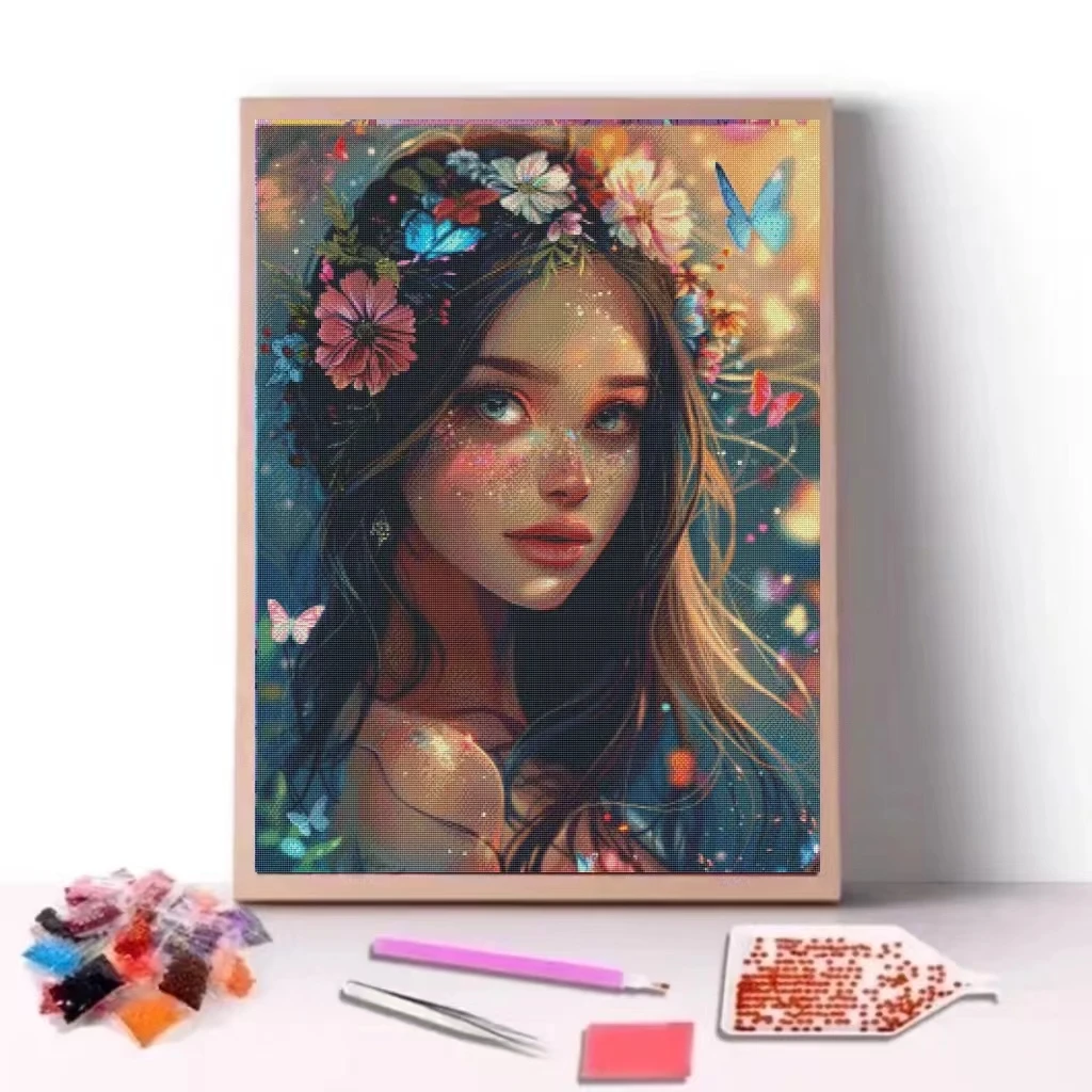 COOLEVE Factory Wholesale Large Order 50x50 Personalized Diamond Painting 5D Special Shaped Crystal Roses Home Decor Acrylic