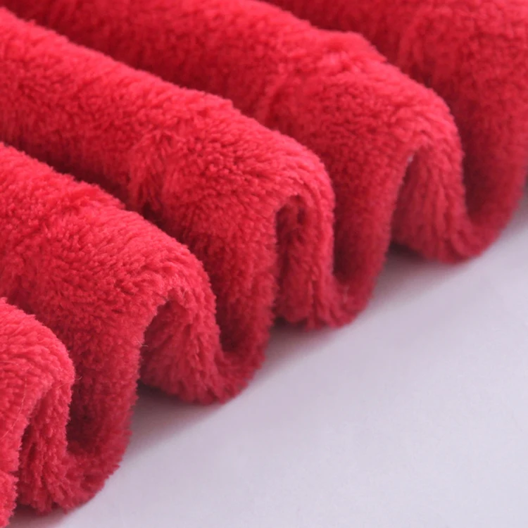 Wholesale comfortable 100% polyester solid coral fleece throw blanket