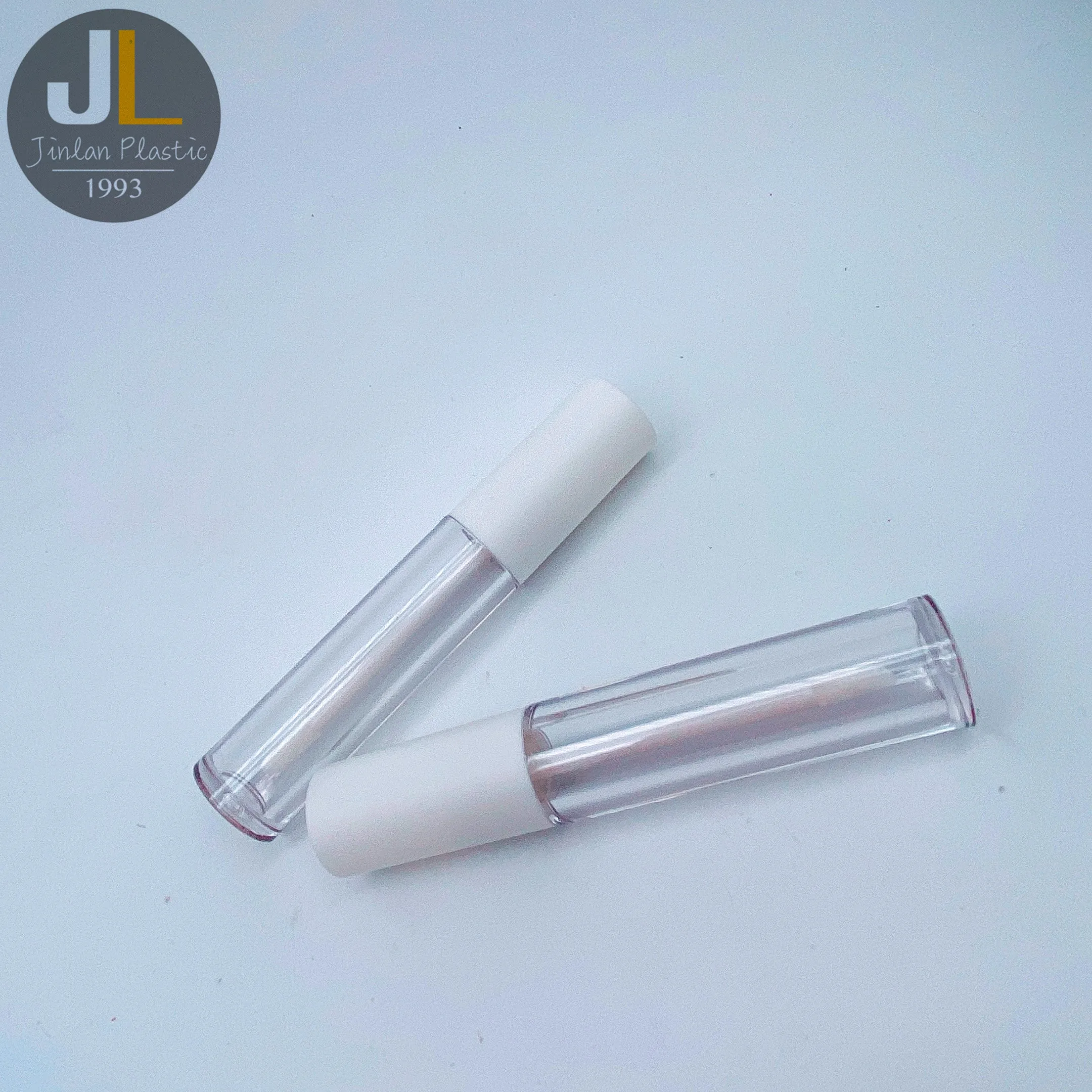 5 мл недорогая круглая белая тюбик для губ с двойными стенками