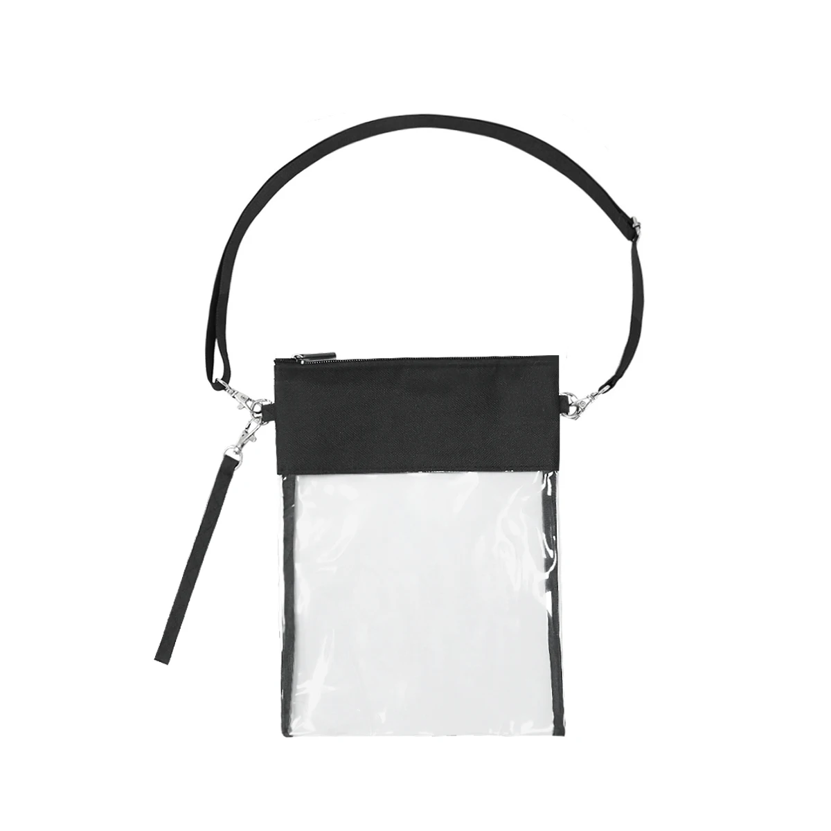 Оптовая продажа, прозрачная сумка-мессенджер через плечо из ПВХ для мобильного телефона, ключей, монет, кошелька