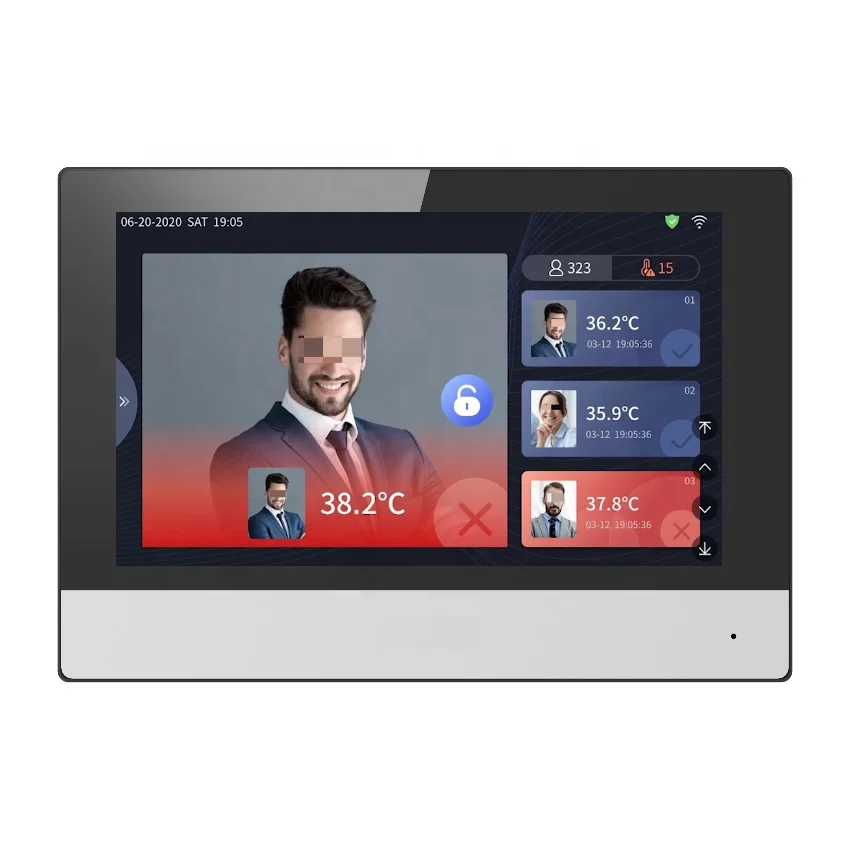  Оригинальный Hik DS-KC001 Android Крытый рабочей станции с DS-K1T671TM-3XF тепловой ультра Распознавание лиц терминалы