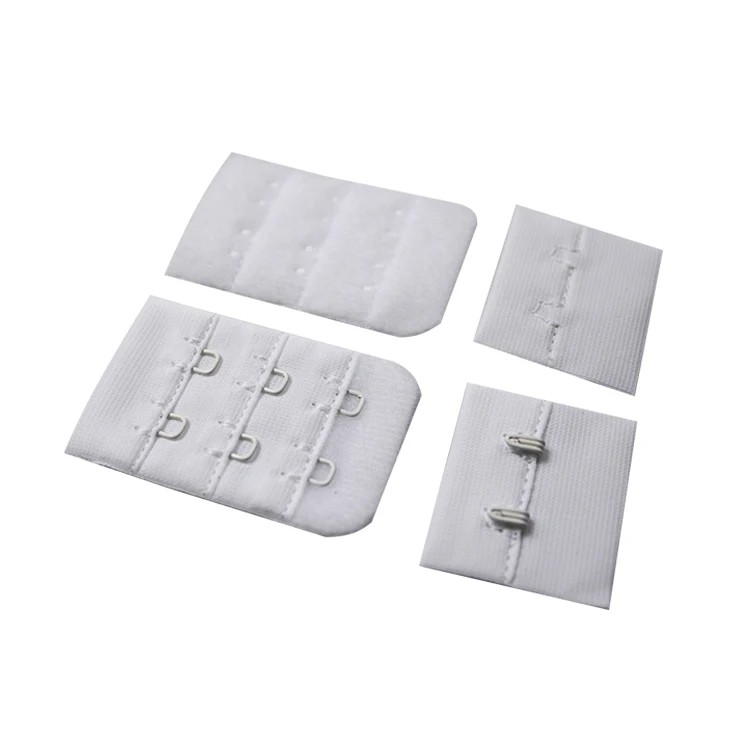 TUTON Cheap Price Underwear Accessories Garment Hook And Eye Tape Back Side Lock Tape 2 Hooks Bra Buckle