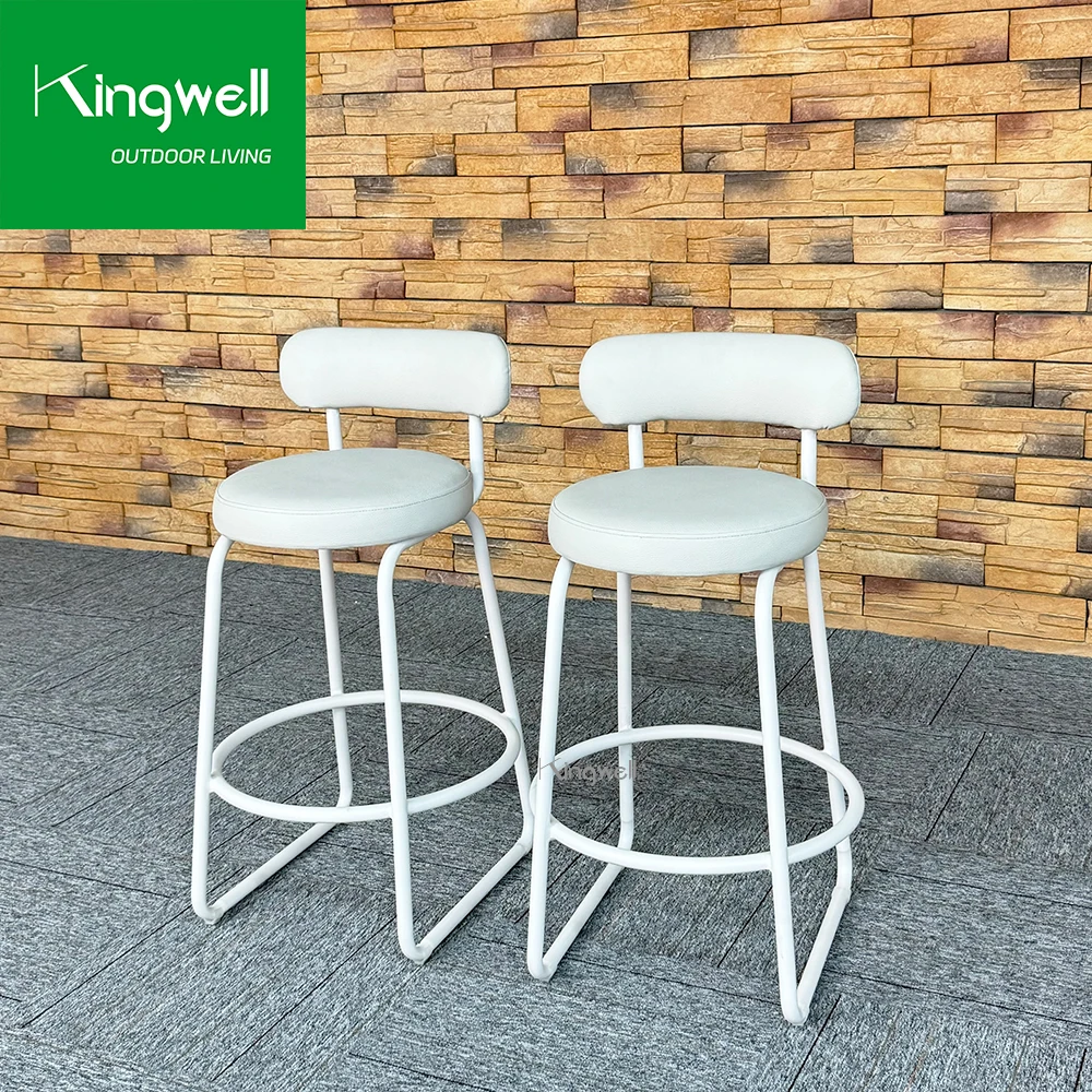 Оптовая продажа уличная мебель для помещений металлическая спинка ног барный стул паба высокий сада улицы