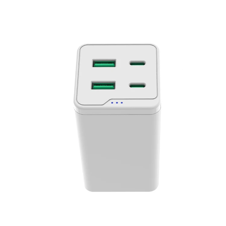 CE PSE USB-C Charger 120W GaN III 4-Port Type- C Charging Station 100W via USBC PD Type C Fast Charging Hub for Laptops