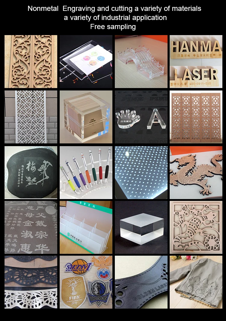 CNC fabric cutter CO2 laser engraving and cutting machine for acrylic wood high precision non-metal laser cutter