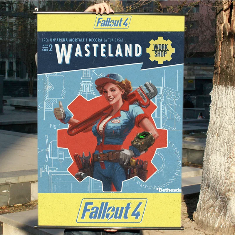 Indoor Decoration fabric wall hanging poster scroll banner/canvas Anime banner scroll poster