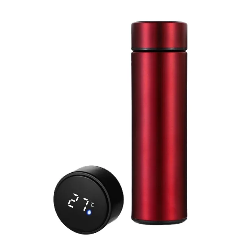 Wholesale Intelligent Temperature Measuring 304 Stainless Steel Thermos Cup OEM Portable Camping Water Cup Giveaway Gift Idea