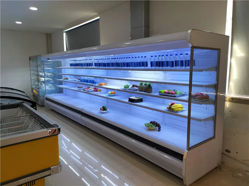 Factory Price Vegetables Cold Storage Open Chiller Vegetable Refrigerator Equipment Fruit Display Cooler